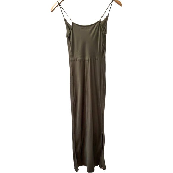 NWOT Anthropologie Elyse Cowl Neck Slip Dress in Moss Green, Size XS - Picture 5 of 8